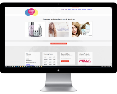 Salon website design in wiltshire