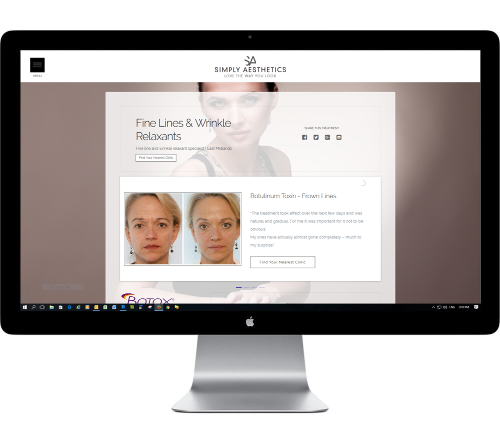 Website design for aesthetic clinics