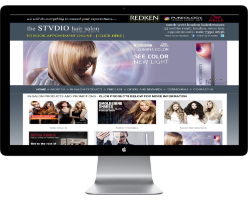 salon website designers in london